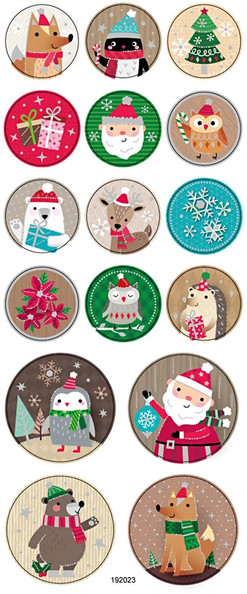 Creativ Company Gouden Kerststickers 10x23cm