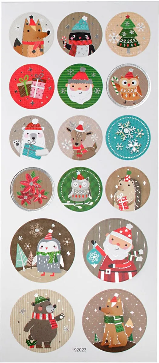 Creativ Company Gouden Kerststickers 10x23cm