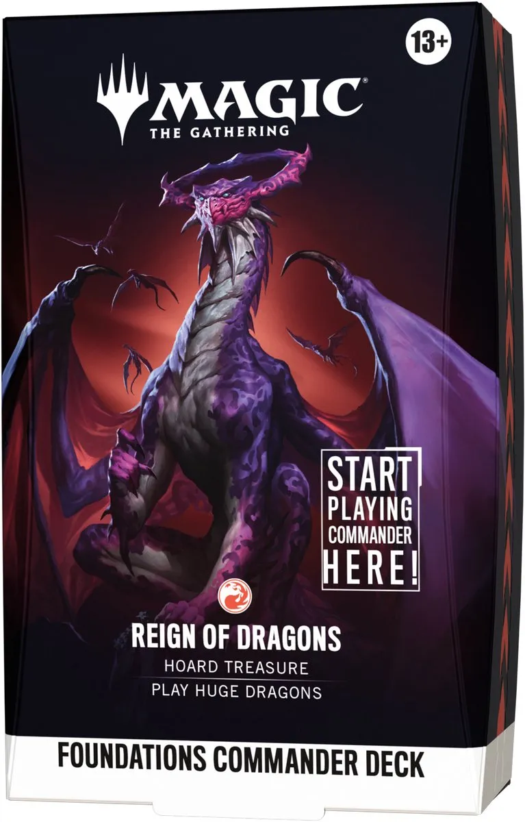 Magic The Gathering Foundations Commander Deck Reign of Dragons