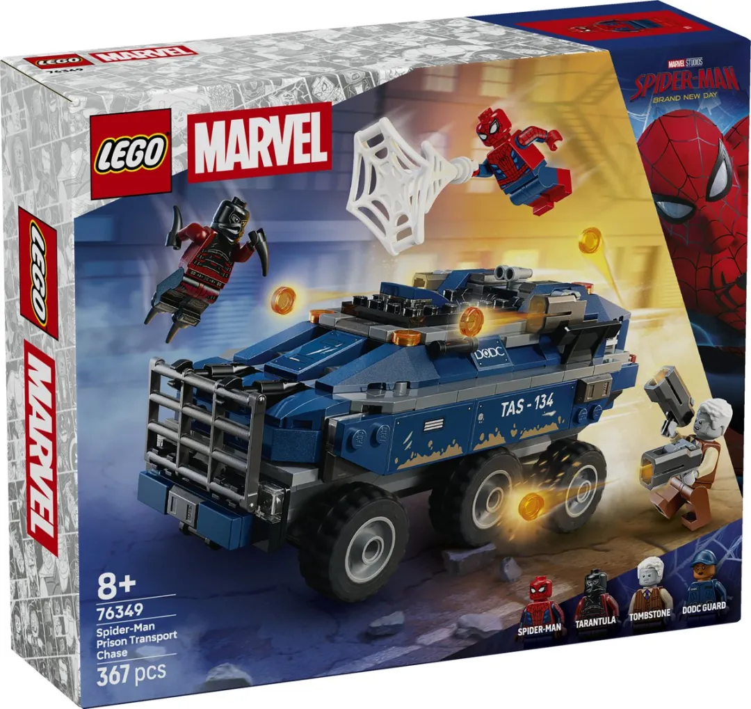 LEGO Marvel Spider-Man Achtervolging Gevangenistransport 76349 - 367 Stukken - Multicolor