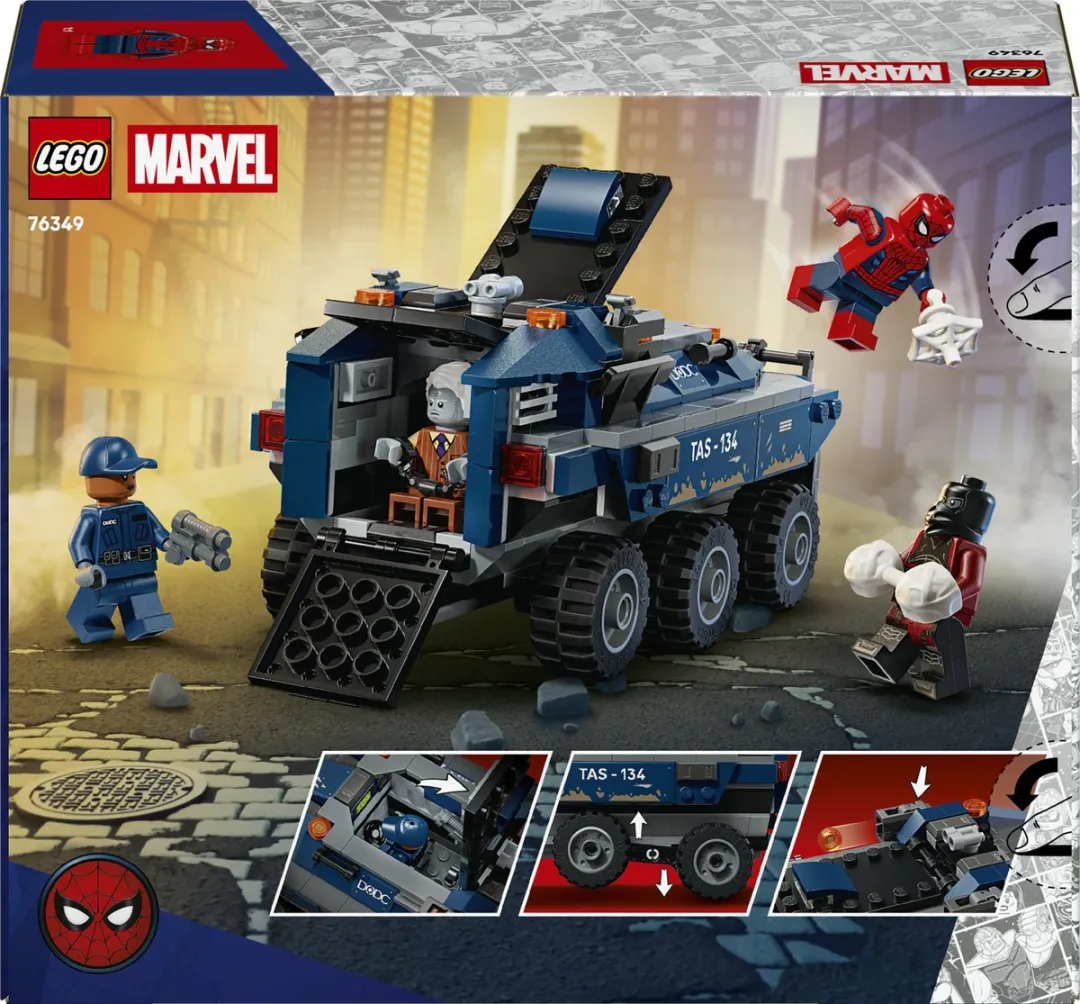 LEGO Marvel Spider-Man Achtervolging Gevangenistransport 76349 - 367 Stukken - Multicolor