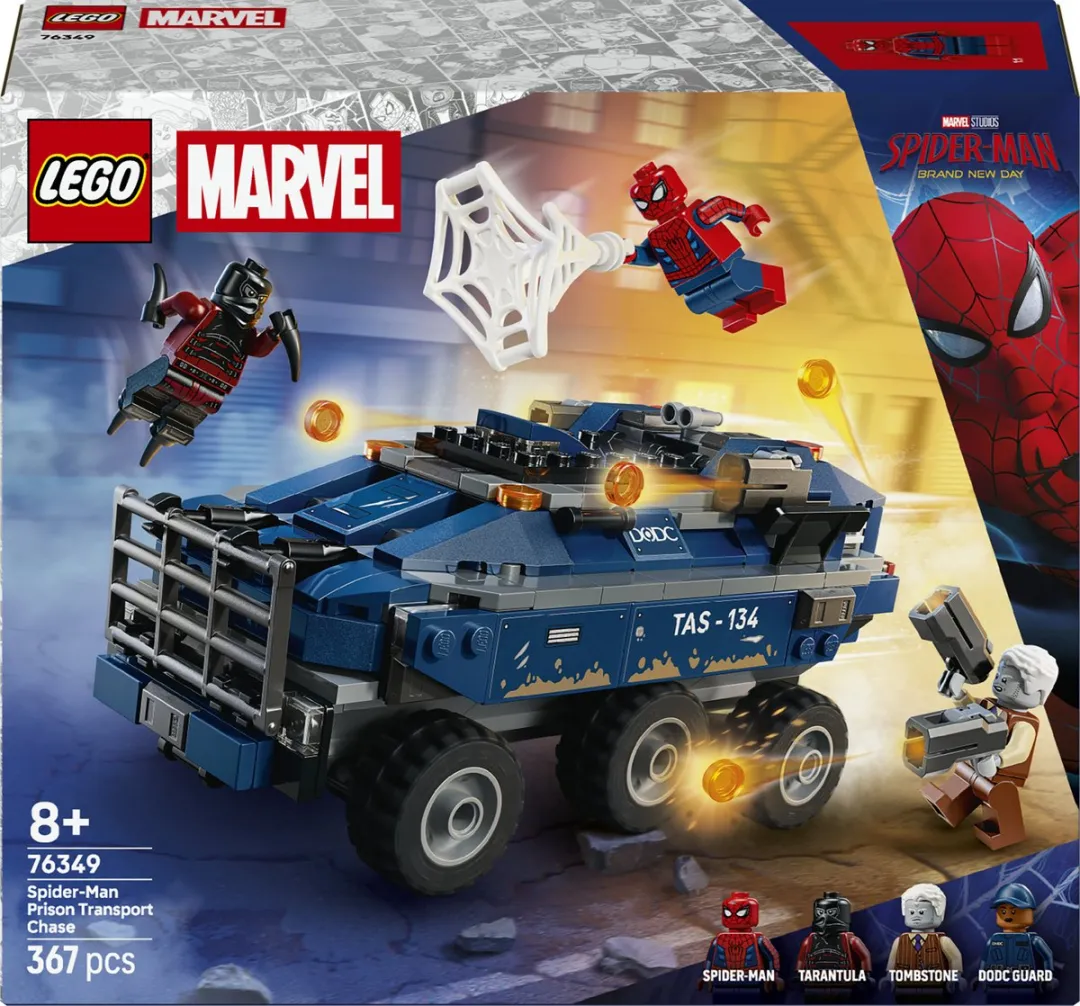 LEGO Marvel Spider-Man Achtervolging Gevangenistransport 76349 - 367 Stukken - Multicolor