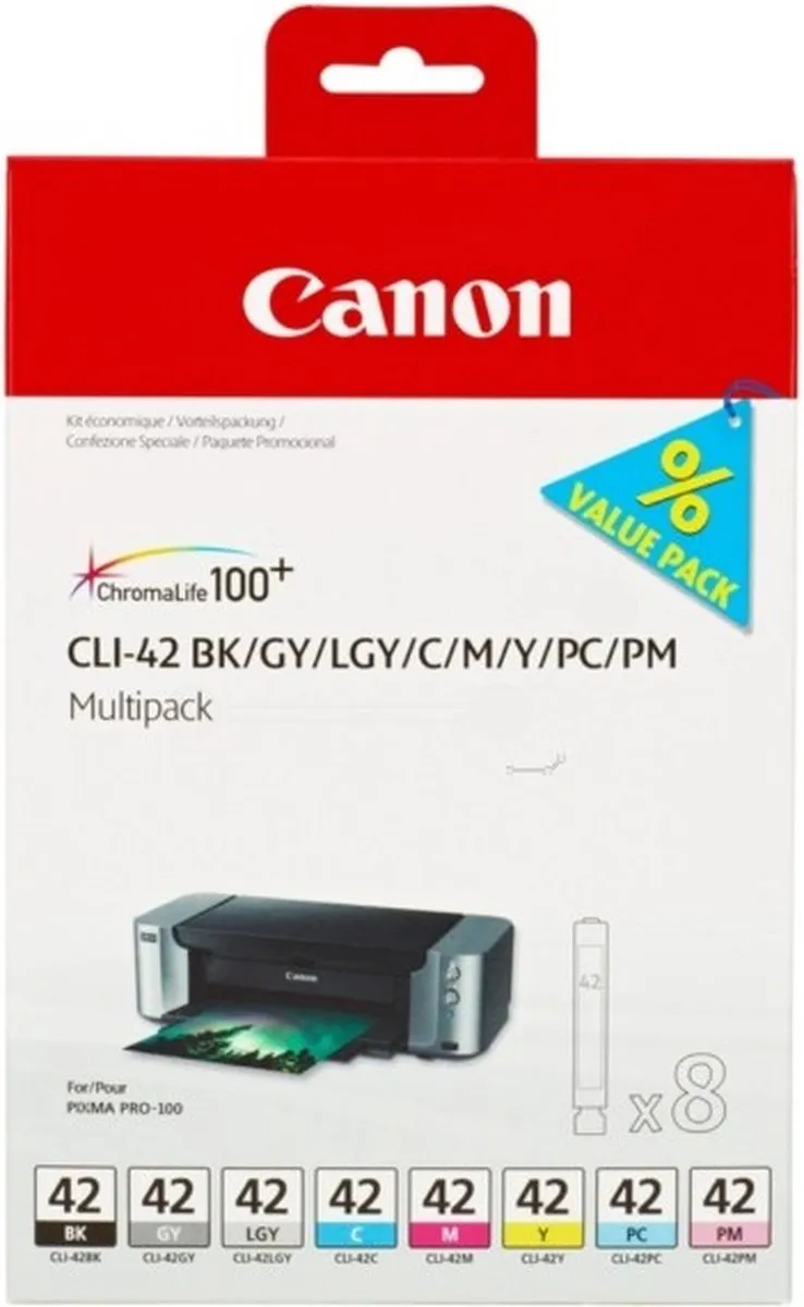 Canon CLI-42 Inktcartridge - 900 pagina's - 13ml - o.a. PIXMA PRO 100