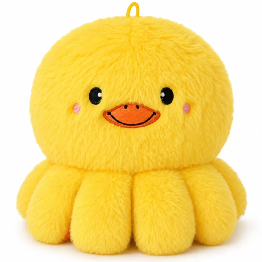 Topknuffels Octopus Eend Kawaii Pluche Knuffel 22cm