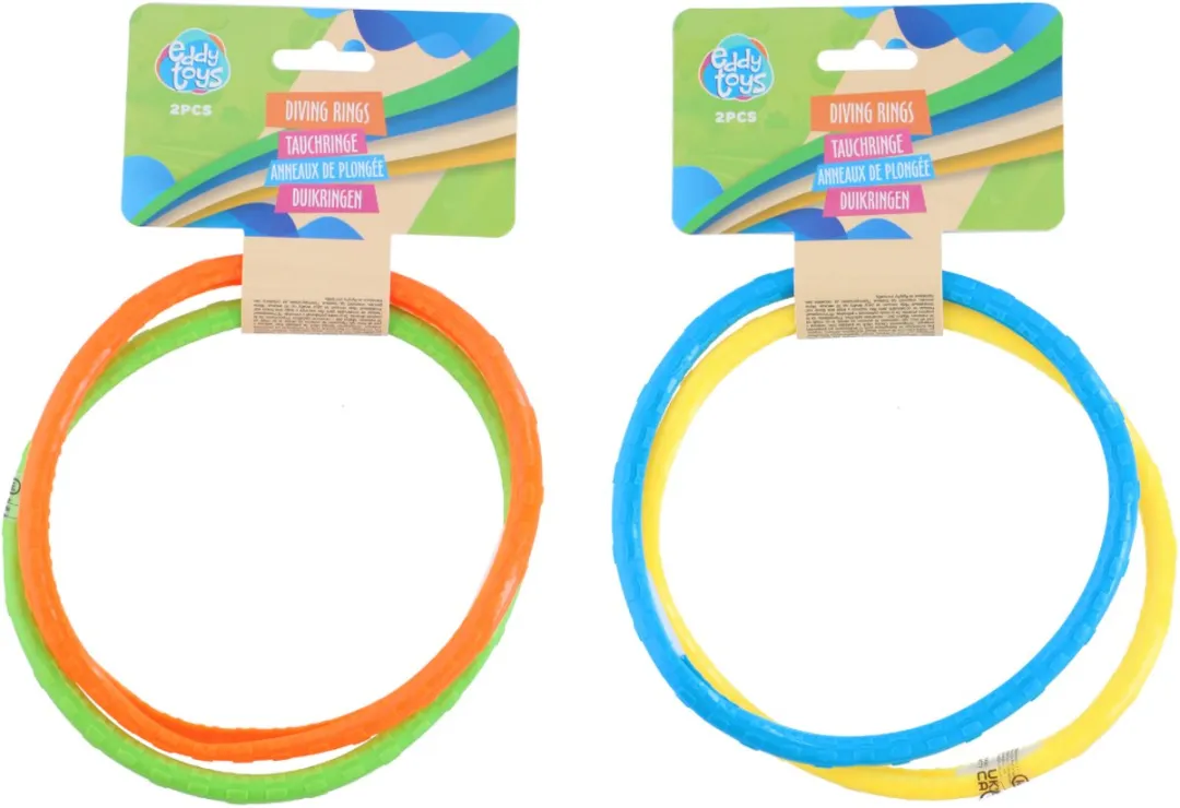 Eddy Toys Duikringen - 2 Stuks - Meerkleurig