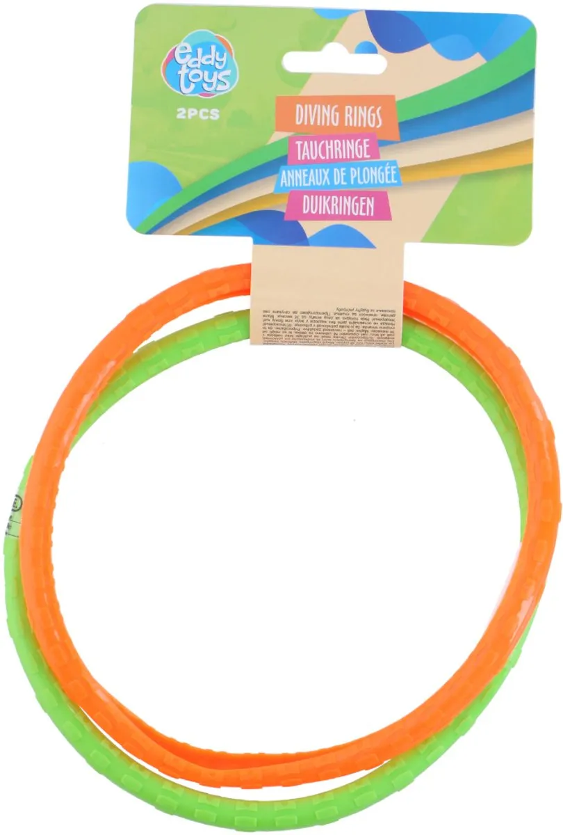 Eddy Toys Duikringen - 2 Stuks - Meerkleurig