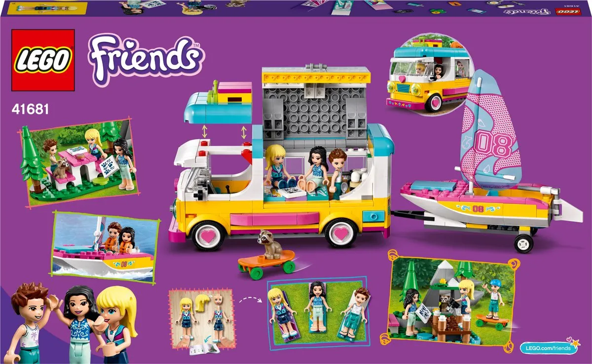 LEGO Friends Boscamper & Zeilboot 41681 - 487 Stukken - afbeelding 6 van 6