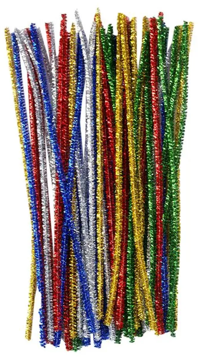 ThimToys Chenille Glitter - 50 Stuks Multicolor