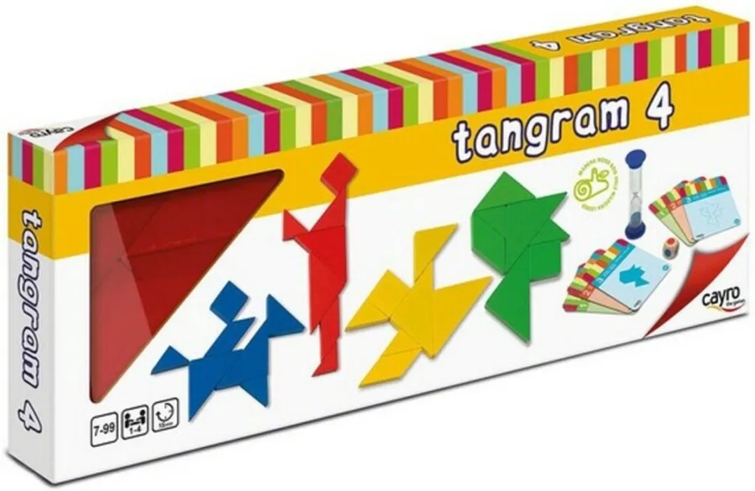 Geronimo Games Cayro Houten Tangram Spel - 1-4 Spelers