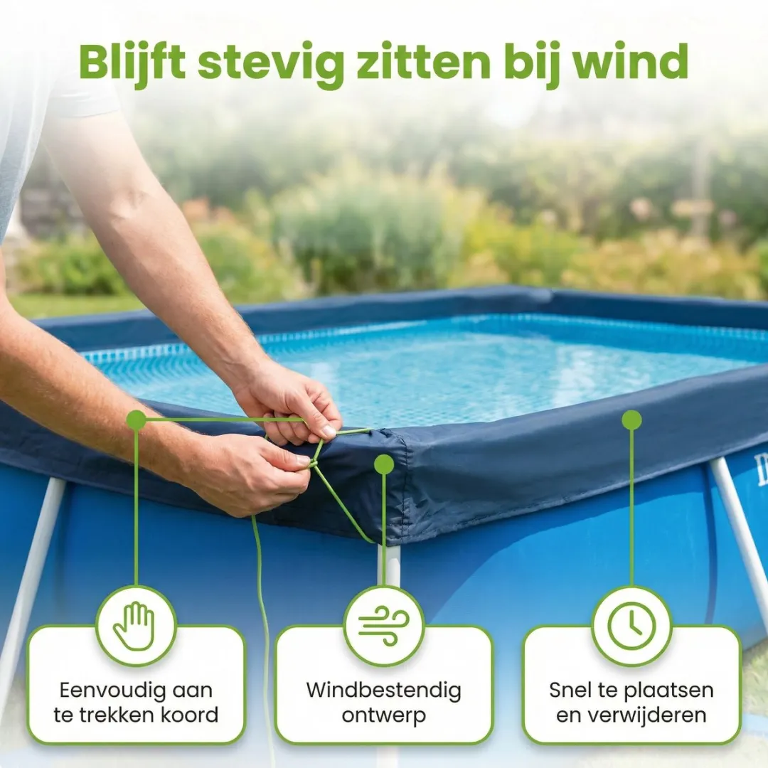 Intex Frame Afdekzeil 300x200cm Blauw - 28038