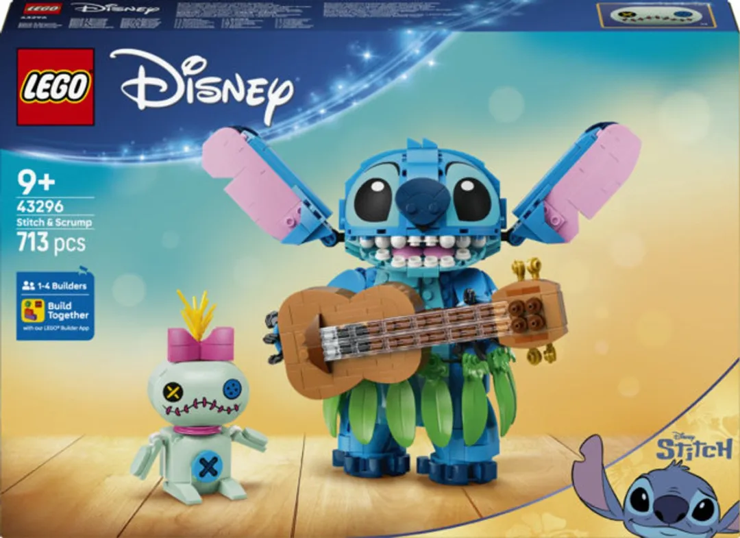 LEGO Disney Stitch en Scrump 43296 Bouwset - 713 Stukken - Multicolor