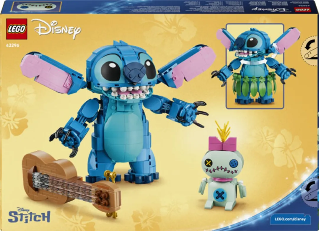 LEGO Disney Stitch en Scrump 43296 Bouwset - 713 Stukken - Multicolor