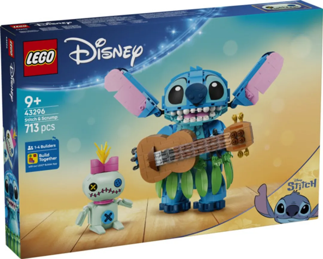 LEGO Disney Stitch en Scrump 43296 Bouwset - 713 Stukken - Multicolor