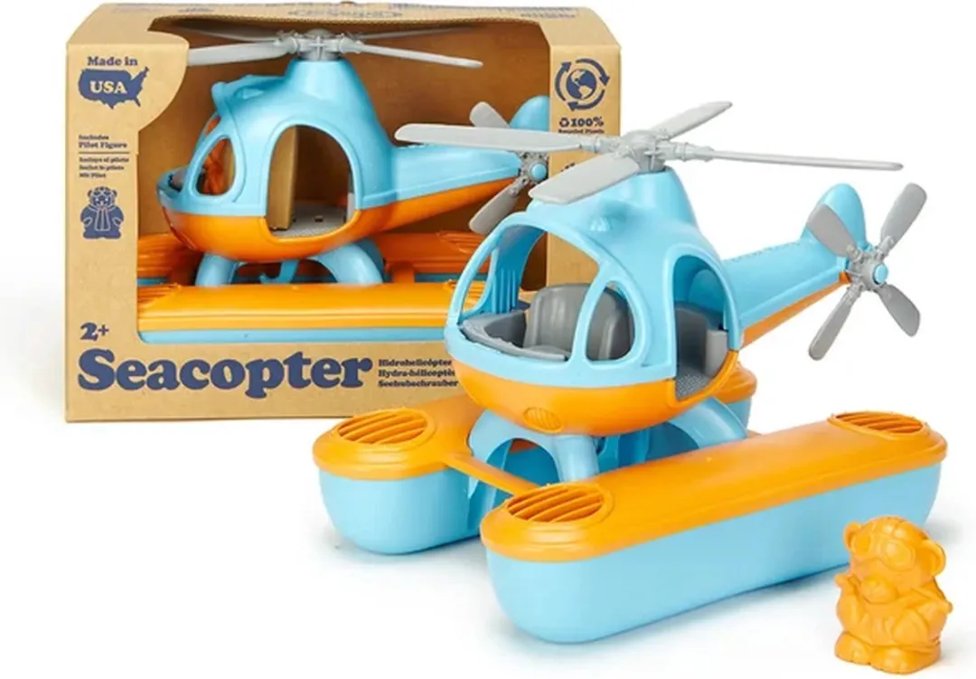 Green Toys Waterhelikopter GTSECB1063 - Blauw/Oranje