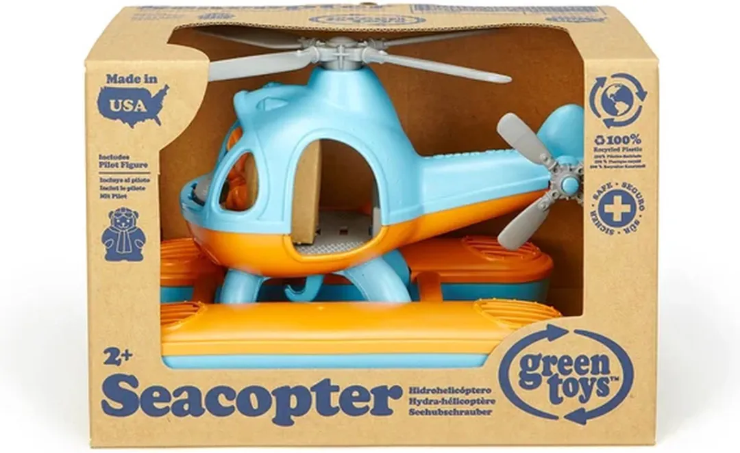 Green Toys Waterhelikopter GTSECB1063 - Blauw/Oranje
