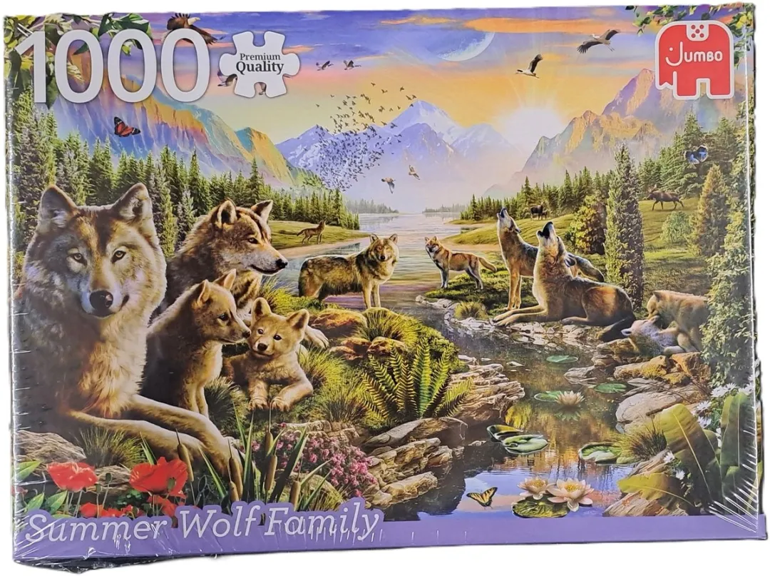 Jumbo Summer Wolf Family Puzzel 1000 Stukjes