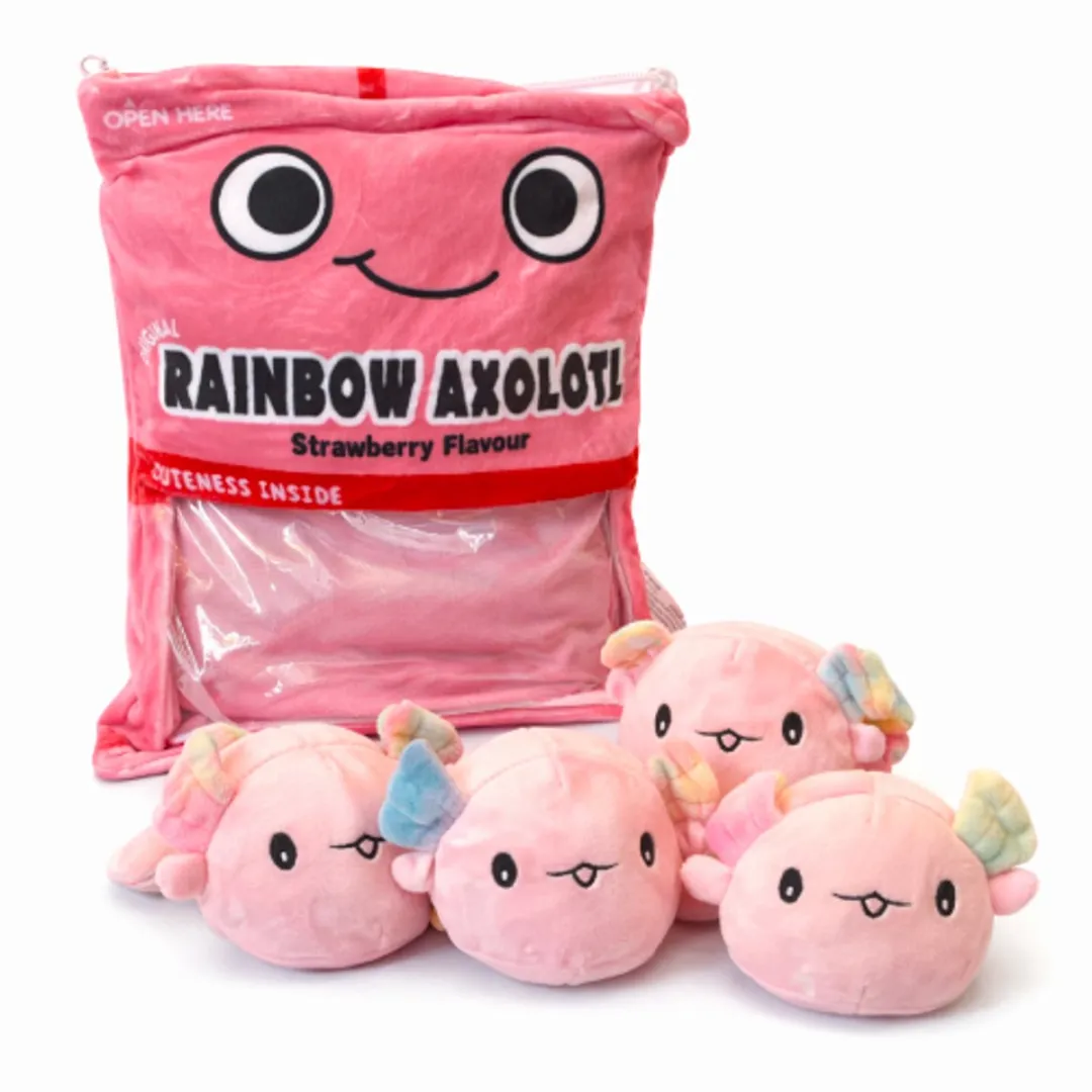 Topknuffels Mini Axolotl Pluche Knuffel 30cm - Rainbow