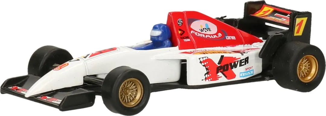 Goki Formule Racewagen 10cm Wit