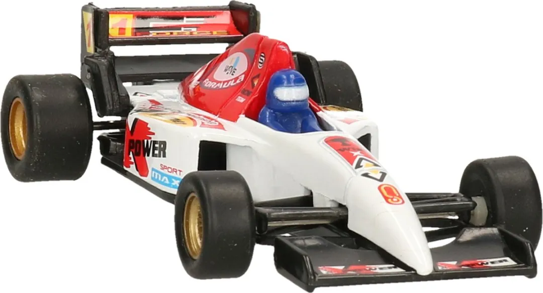 Goki Formule Racewagen 10cm Wit