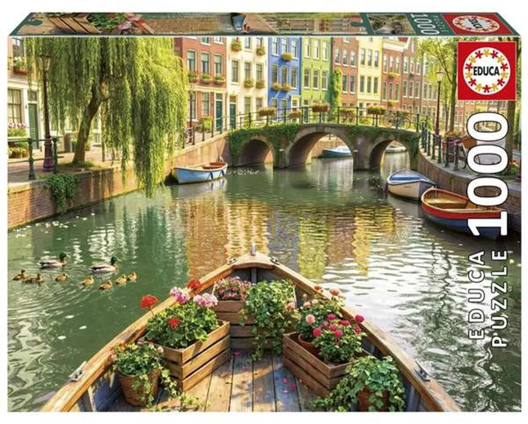 Educa Amsterdam Boottocht Legpuzzel 1000 Stuks - Meerkleurig