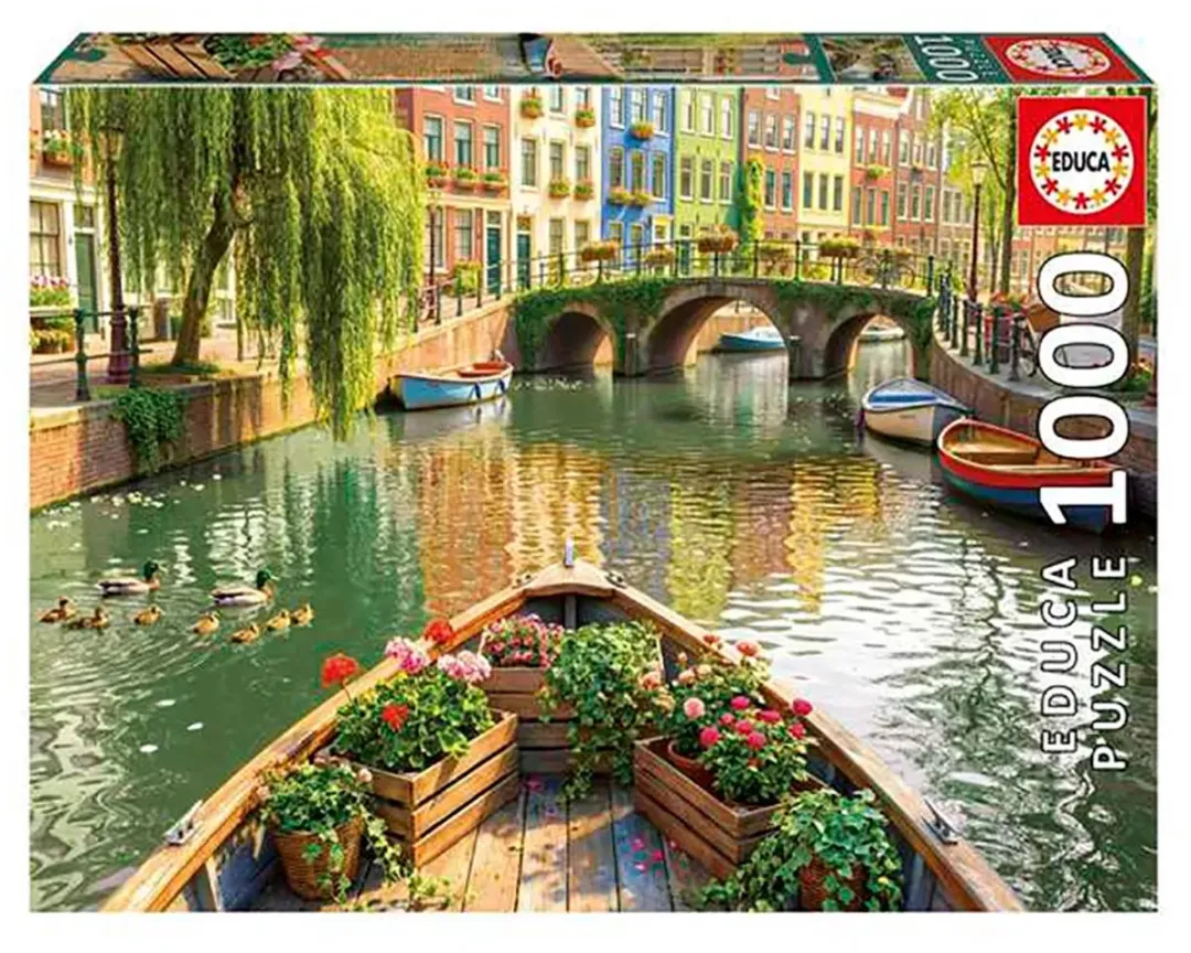 Educa Amsterdam Boottocht Legpuzzel 1000 Stuks - Meerkleurig