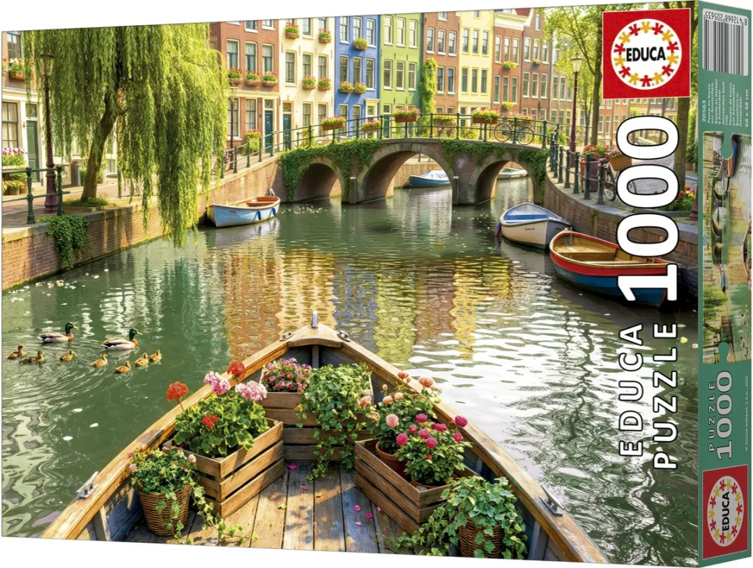 Educa Amsterdam Boottocht Legpuzzel 1000 Stuks - Meerkleurig