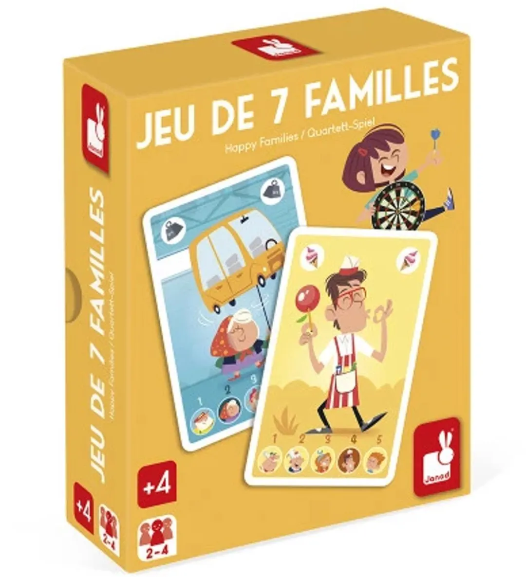 Janod Kwartet Familie Kaartspel J03027