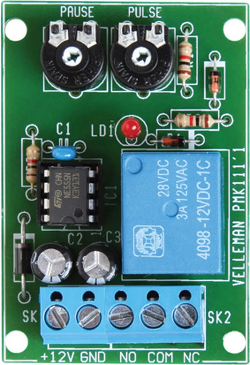 Whadda WMT136 Interval Timer Module - Groen/Blauw - afbeelding 6 van 6