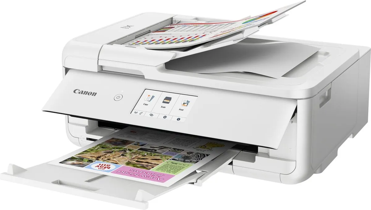 Canon PIXMA TS9551CA All-in-One Inkjetprinter - 5 Kleuren - Zwart