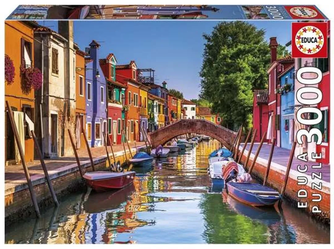 Educa Burano Italië Legpuzzel 3000 Stuks - Meerkleurig