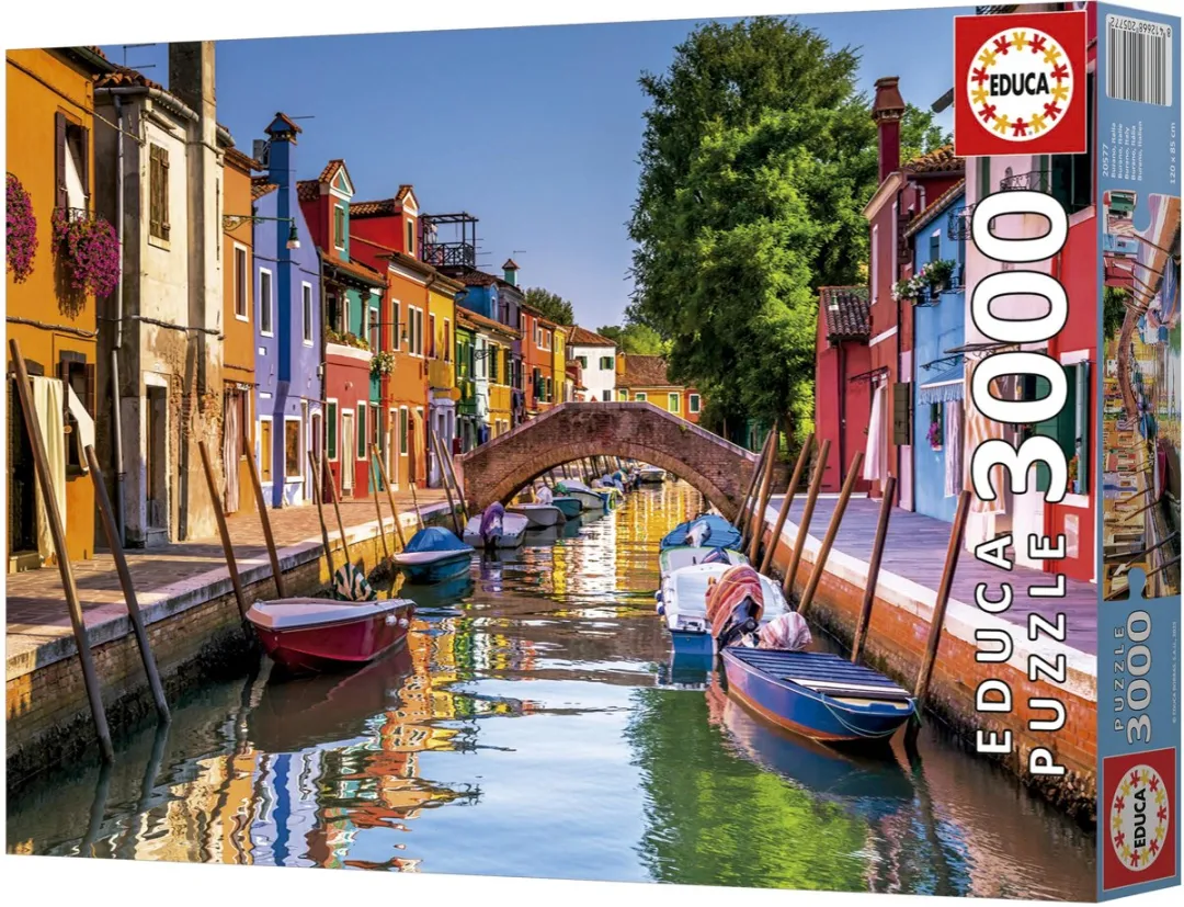 Educa Burano Italië Legpuzzel 3000 Stuks - Meerkleurig