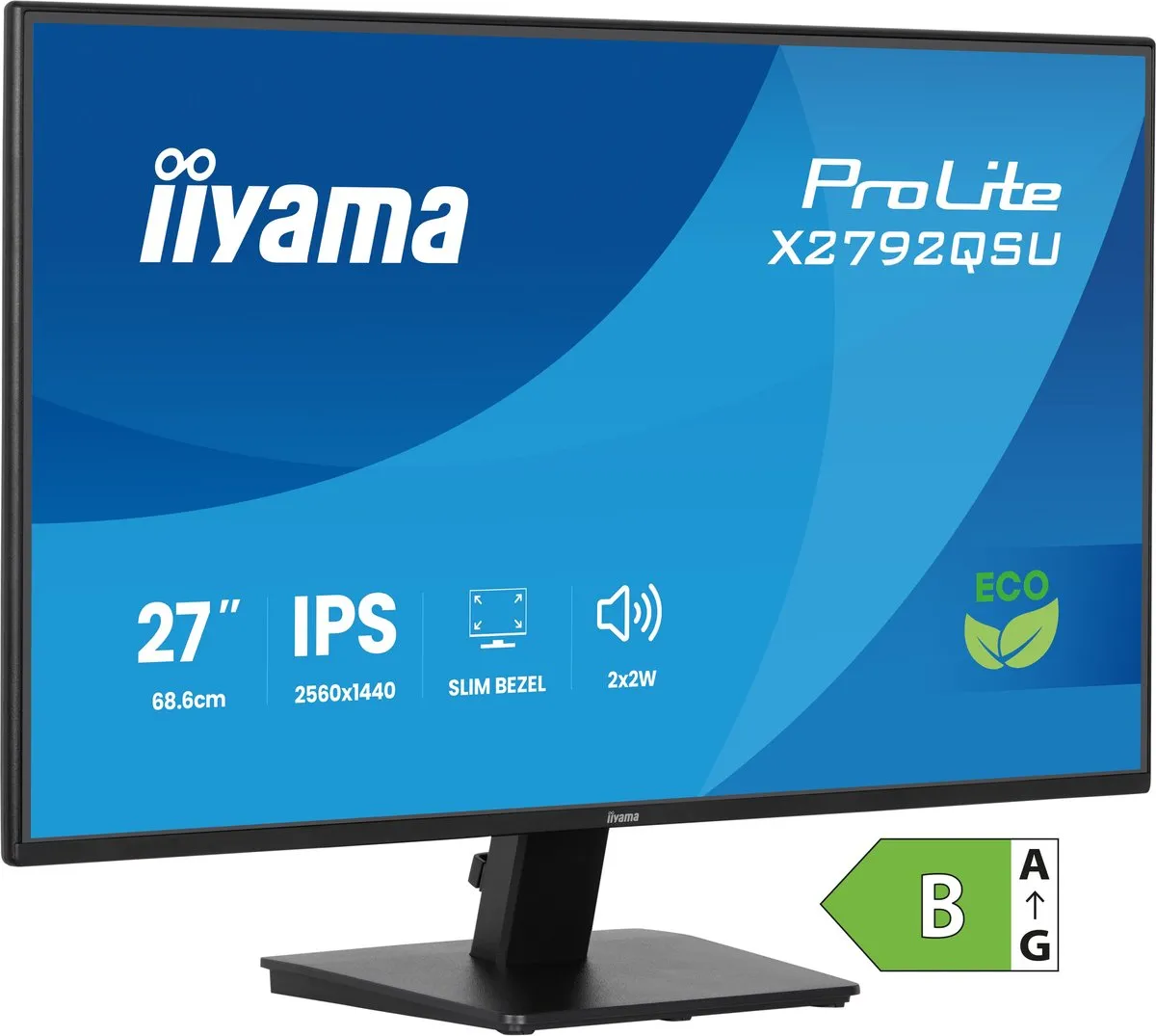 iiyama ProLite X2792QSU-B1 Monitor 27" QHD IPS - Zwart