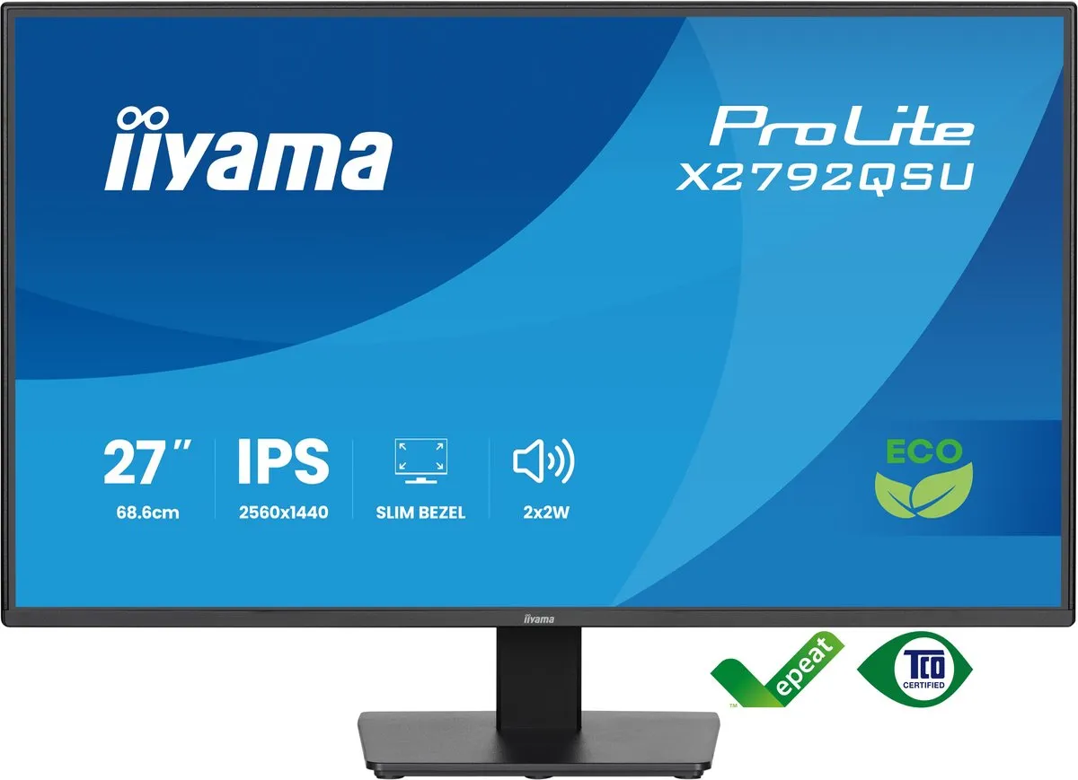 iiyama ProLite X2792QSU-B1 Monitor 27" QHD IPS - Zwart