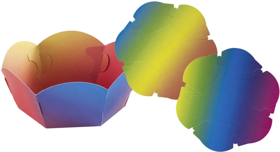 Folia Regenboogkarton Decomandjes 150mm - 6 Stuks