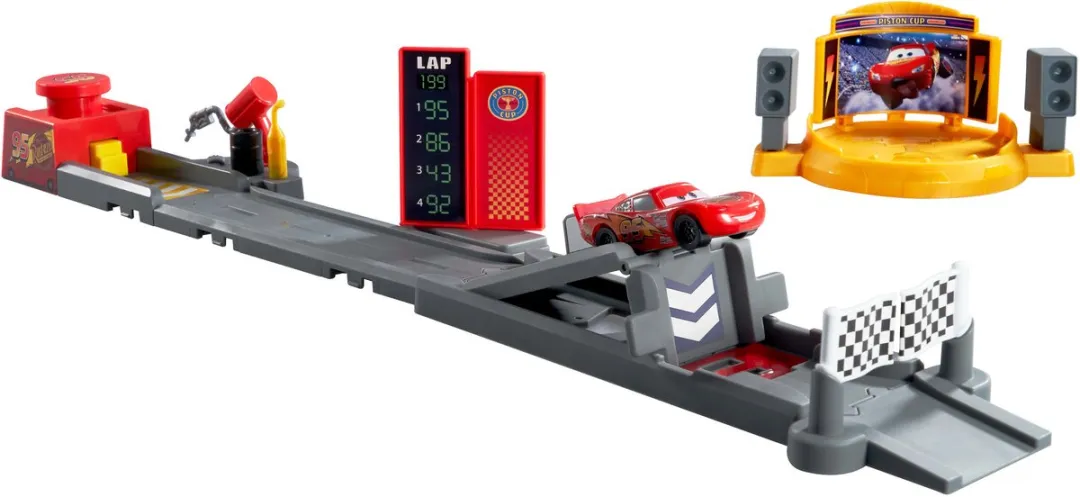 Mattel Disney Pixar Cars Piston Cup Lanceerspeelset JDJ02 - Meerkleurig