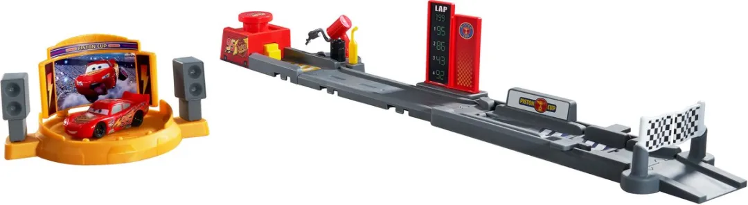 Mattel Disney Pixar Cars Piston Cup Lanceerspeelset JDJ02 - Meerkleurig