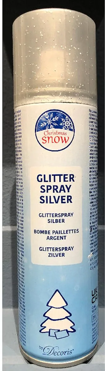 Kaemingk Glitterspray Zilver
