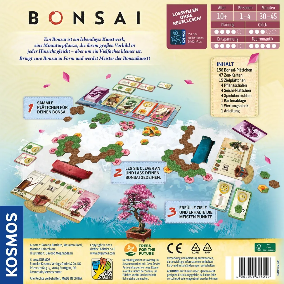Kosmos Bonsai Bordspel - 1-4 Spelers
