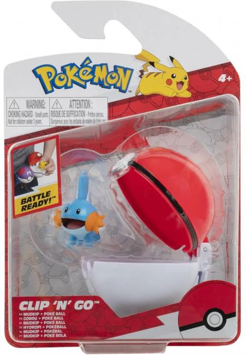 Pokémon Clip 'N' Go Mudkip Speelfiguur