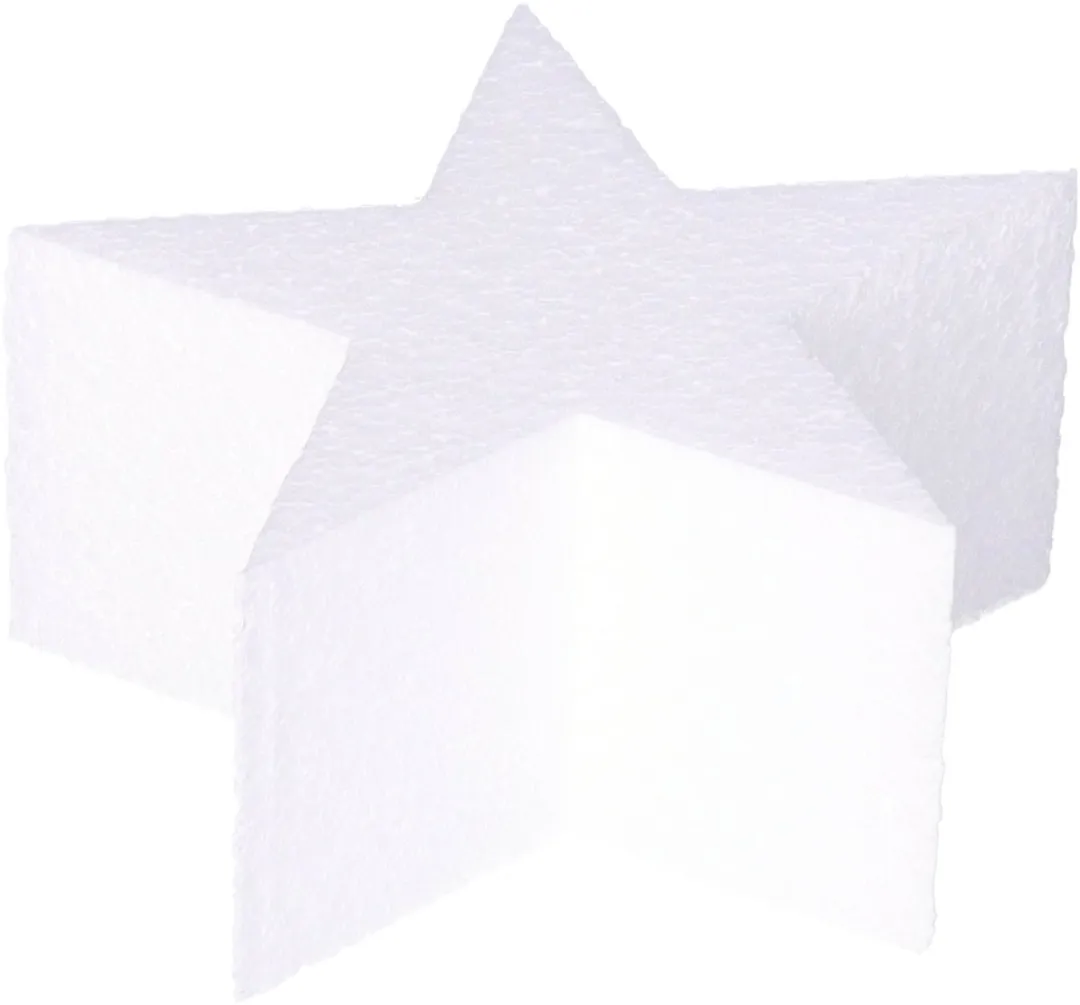 Glorex Hobby Piepschuim Sterren 40x5cm - Wit