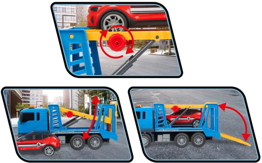 Vehicool Autotransportwagen 26cm - Multi kleuren