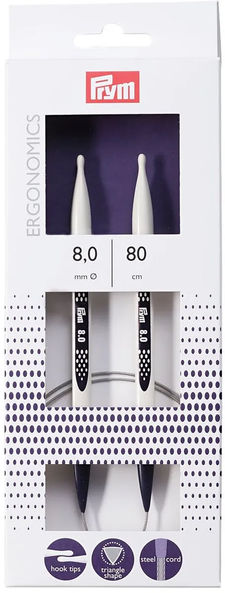 Prym Rondbreinaald Ergonomisch 8,00/80 - 1 Stuk