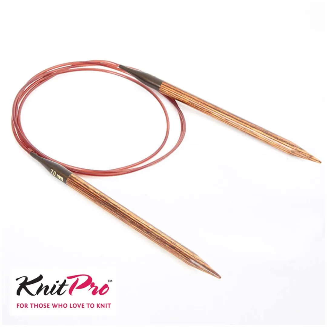 KnitPro Ginger Houten Rondbreinaalden 8.00mm - 60cm