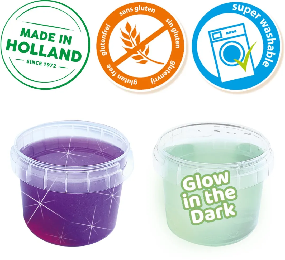 SES Creative Glow in the Dark Slijm - 240g - 2 Potjes