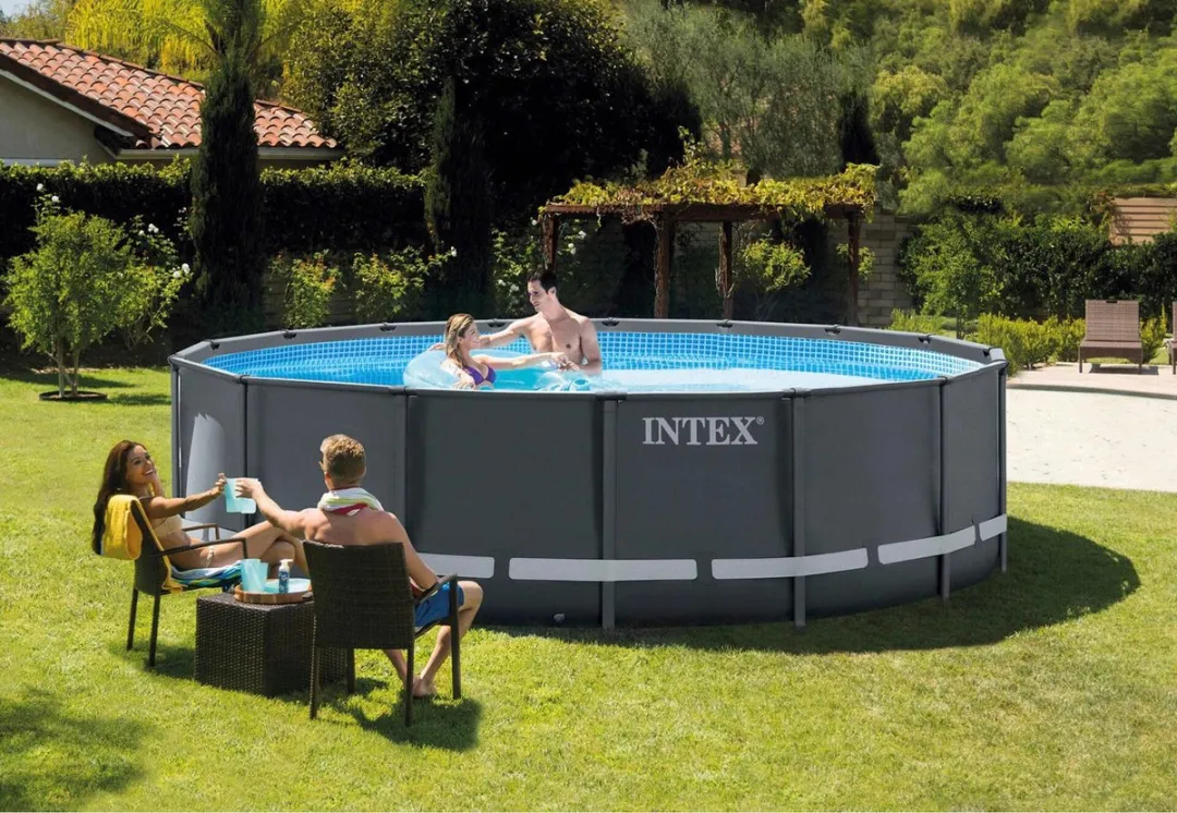 Intex Ultra XTR Frame Zwembad 488cm - 19.156L Grijs - afbeelding 3 van 6