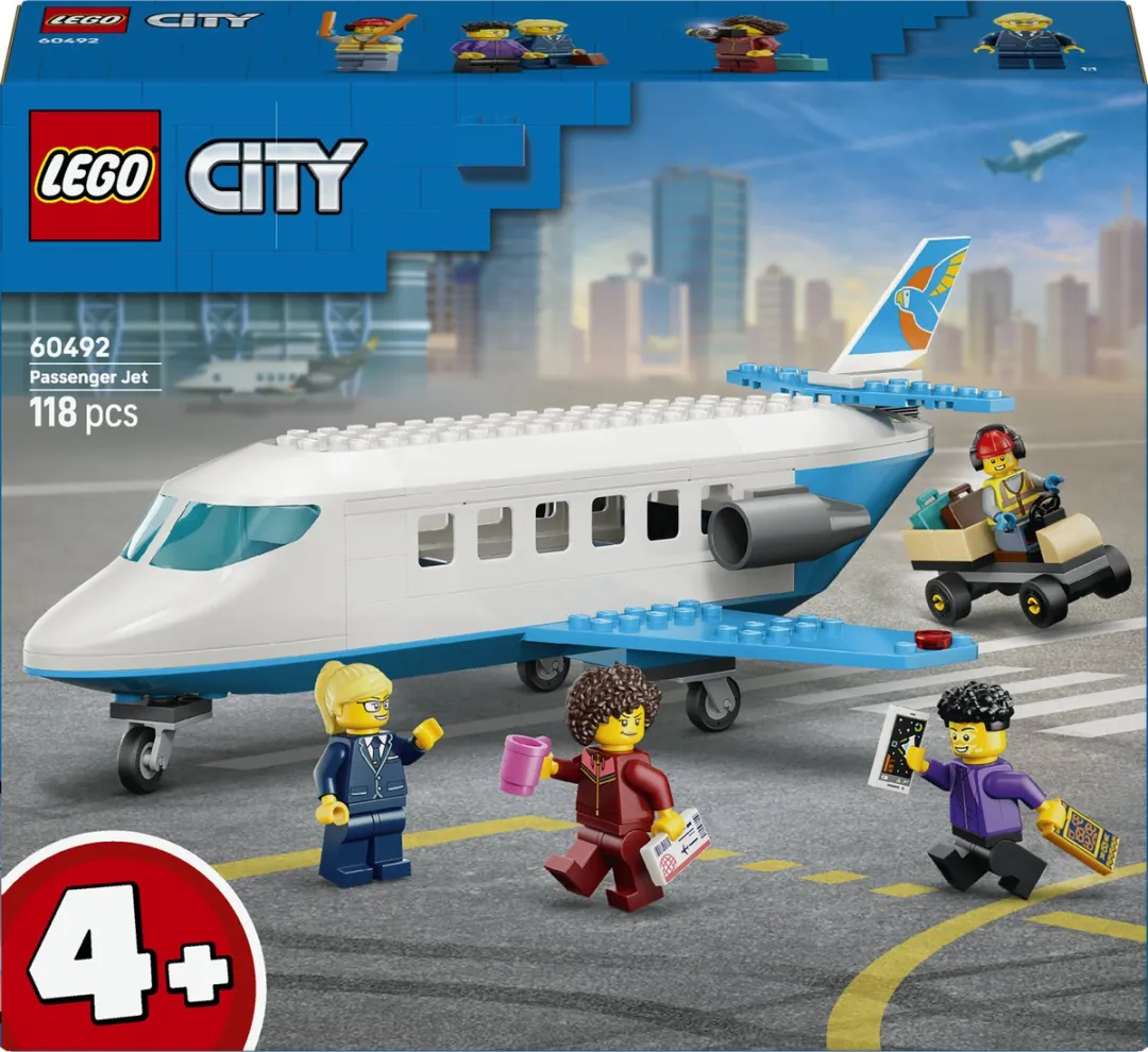 LEGO City 60492 Passagierstoestel Bouwset - 118 Stukken - Meerkleurig