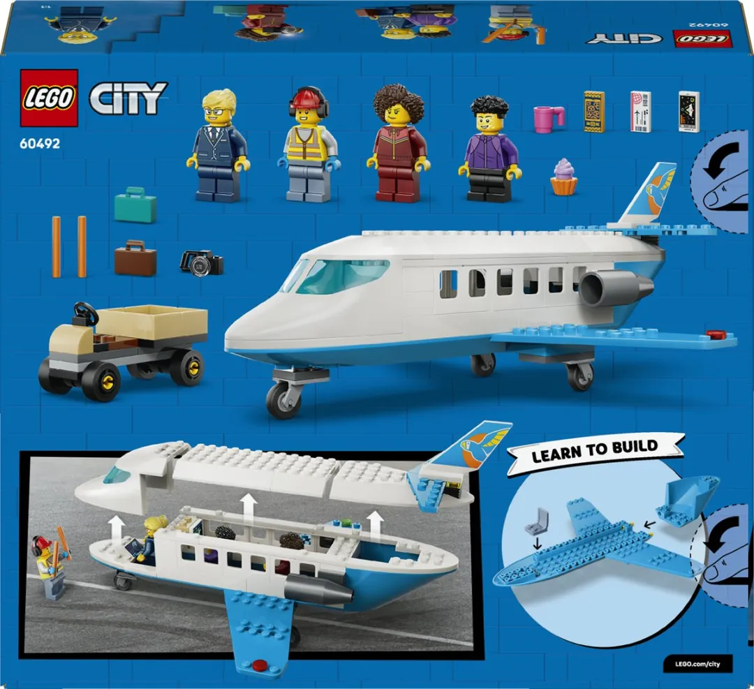 LEGO City 60492 Passagierstoestel Bouwset - 118 Stukken - Meerkleurig
