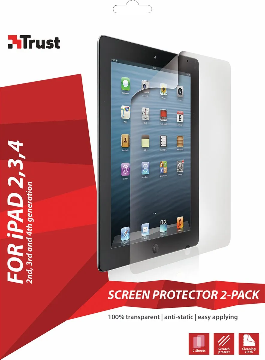 Trust iPad 2 Screen Protector 2 Stuks