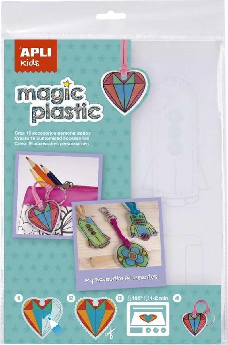 Apli Kids Magisch Plastic A4 - 4 Vellen Transparant