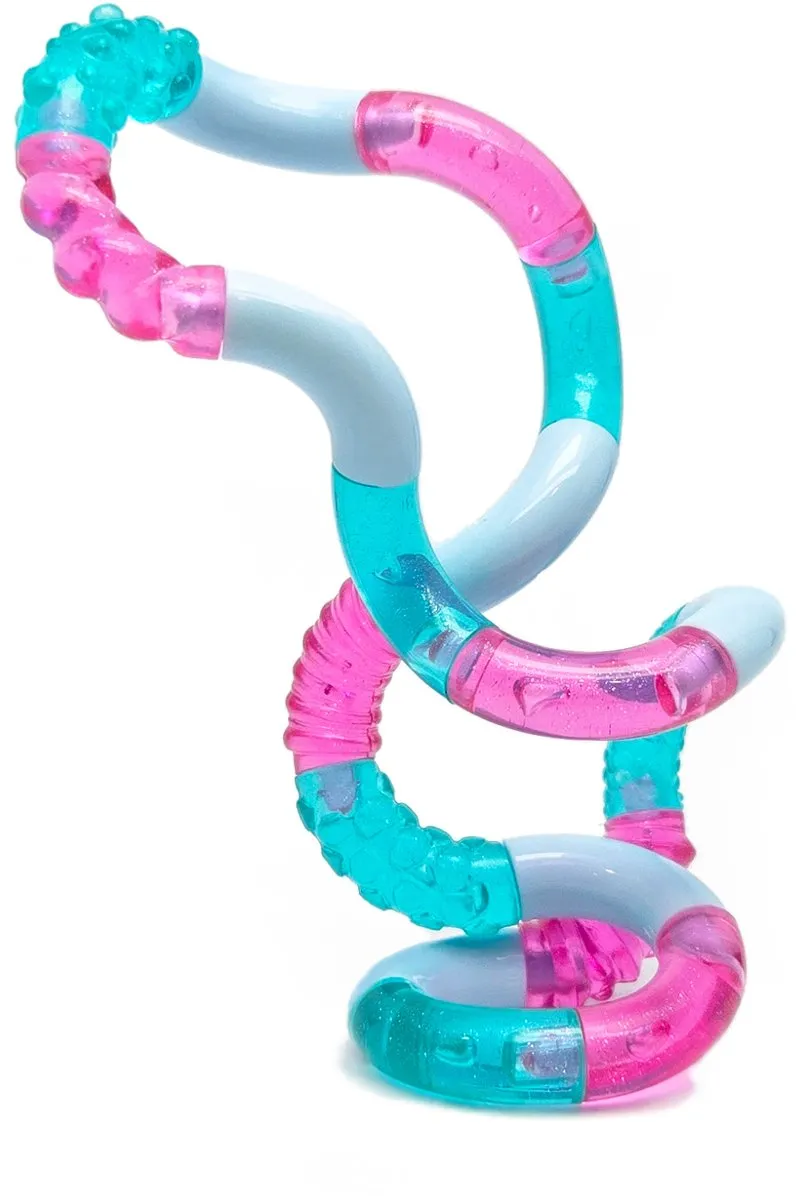 Tangle Toys Textured Junior - Blauw-Rood-Roze - afbeelding 2 van 2